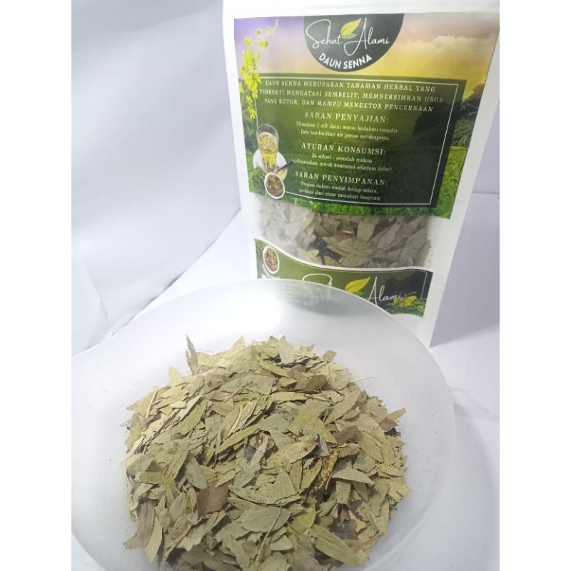 

Senna Leaf tea Sehat Alami 125 gr | Daun Senna | Teh herbal Daun Jati Cina