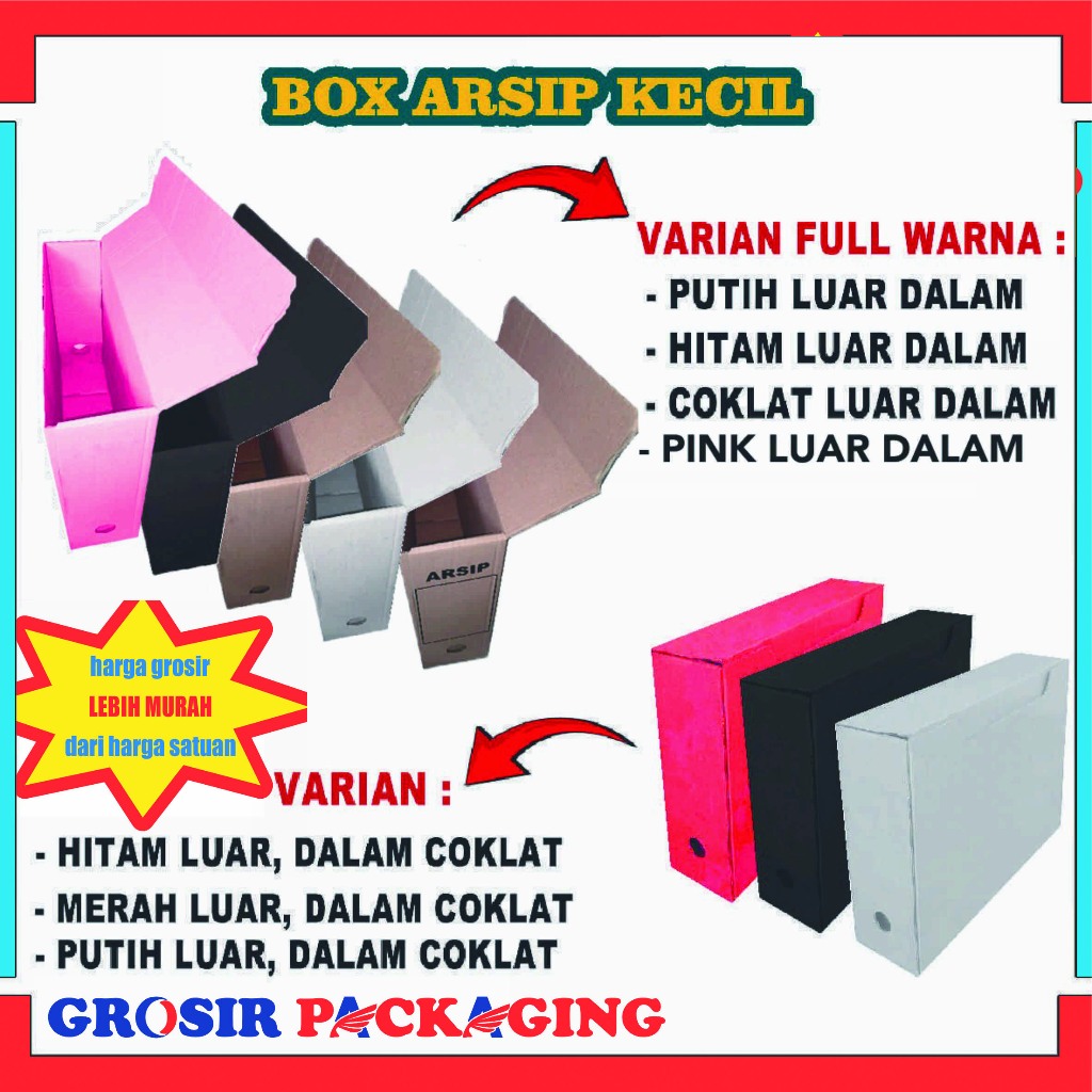 

(PAKET 100 PCS) Box File 38x10x28 cm / Box Arsip / Kardus