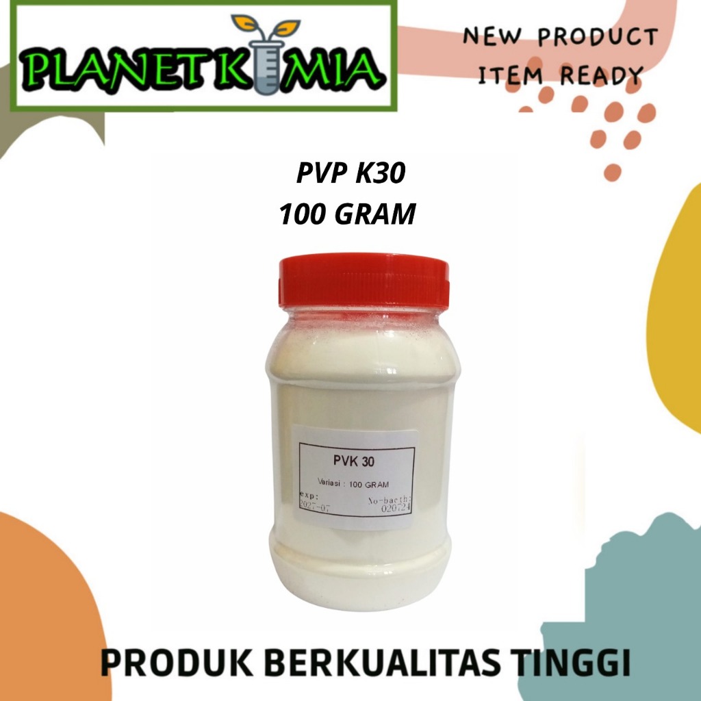 PVP K30 / Povidone K30 100 gr Best Quality