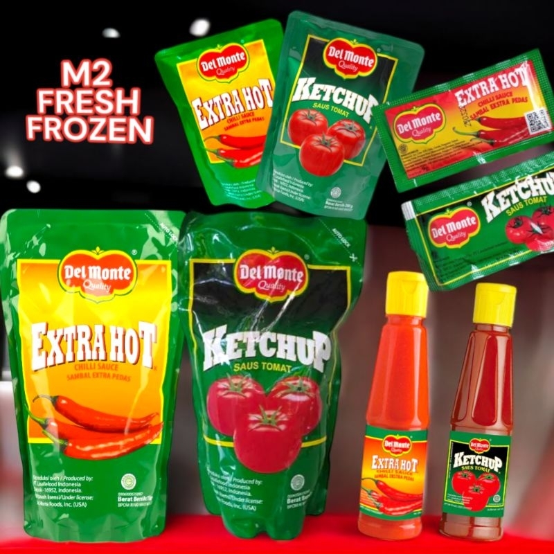 

Saus Delmonte Extra Hot dan Tomat 135ML, 200 gr dan 1 kg