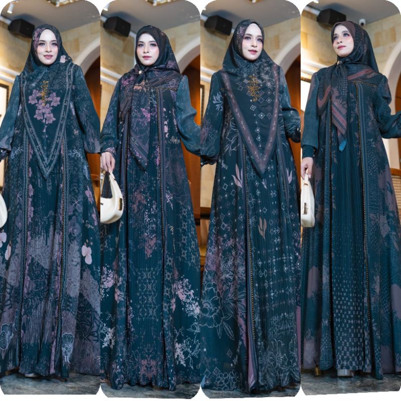 BISA COD (AISYAH SERIES BY ALYA SYARI ORI PREMIUM GAMIS ALYA SYARI TERBARU