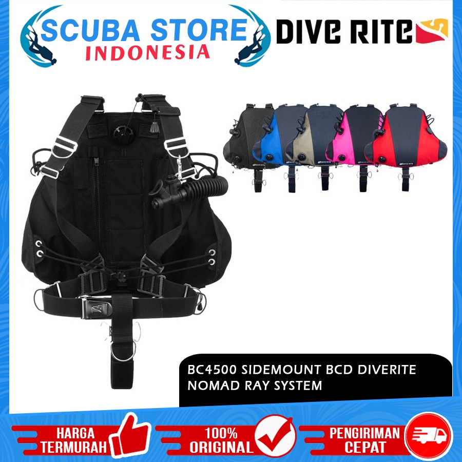BC4500 BCD Sidemount Diverite Nomad Ray System Dive Rite Scuba BC Technical Diving Selam