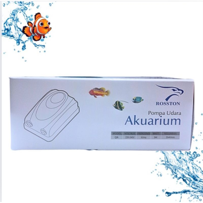 ROSSTON L2 || Q6 Pompa Udara Airpump aerator udara aquarium