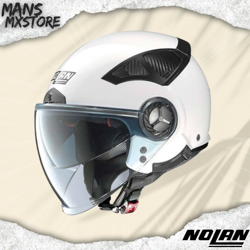 HELM NOLAN N33 EVO WHITE HELMET NOLAN HALF FACE ORIGINAL