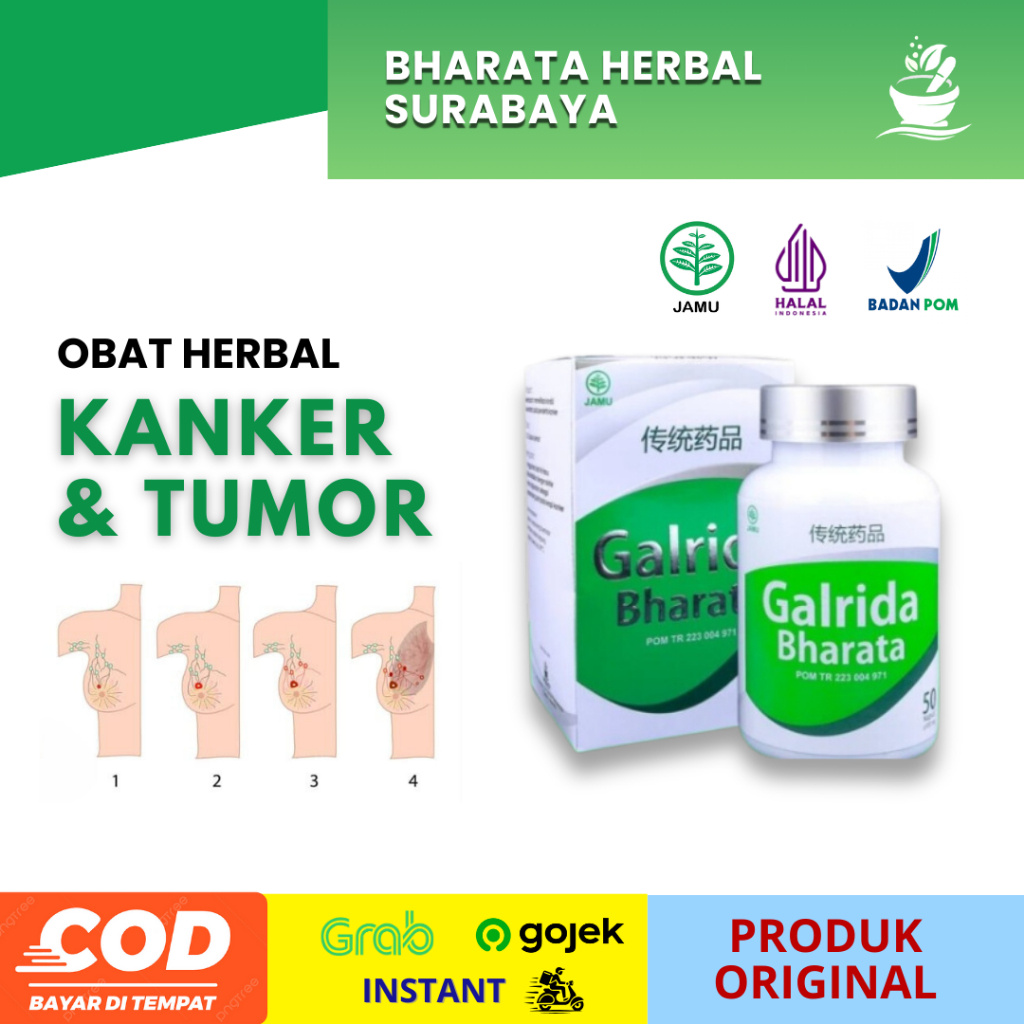 

GALRIDA BHARATA 100 PERSEN ORIGINAL - Obat Herbal Kanker, Tumor - Kanker Servik - Kanker Payudara