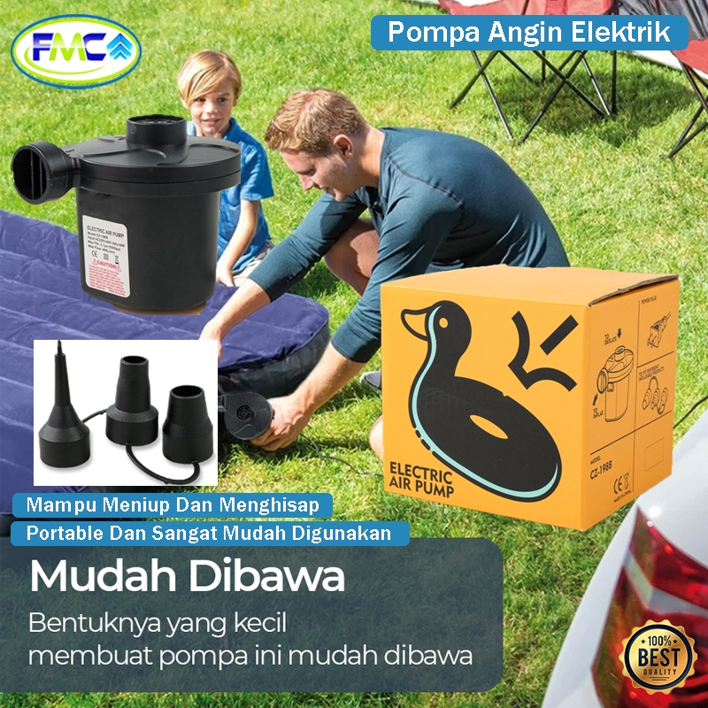 Pompa Angin Elektrik Kompresor Mini Balon Kasur Kolam Angin Sofa Renang Anak Mini Kompresor Bola Yog