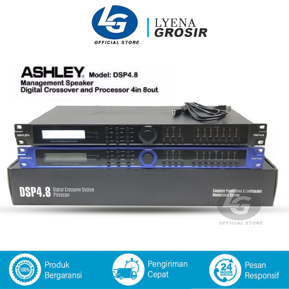 Speaker Management Ashley DSP4.8 Driverack DLMS Ashley DSP 4.8 DIGITAL CROSSOVER SYSTEM PROCESSOR  K