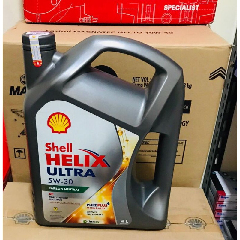 oli mobil shell helix ultra 5w/30 4L (gratis filter oli)