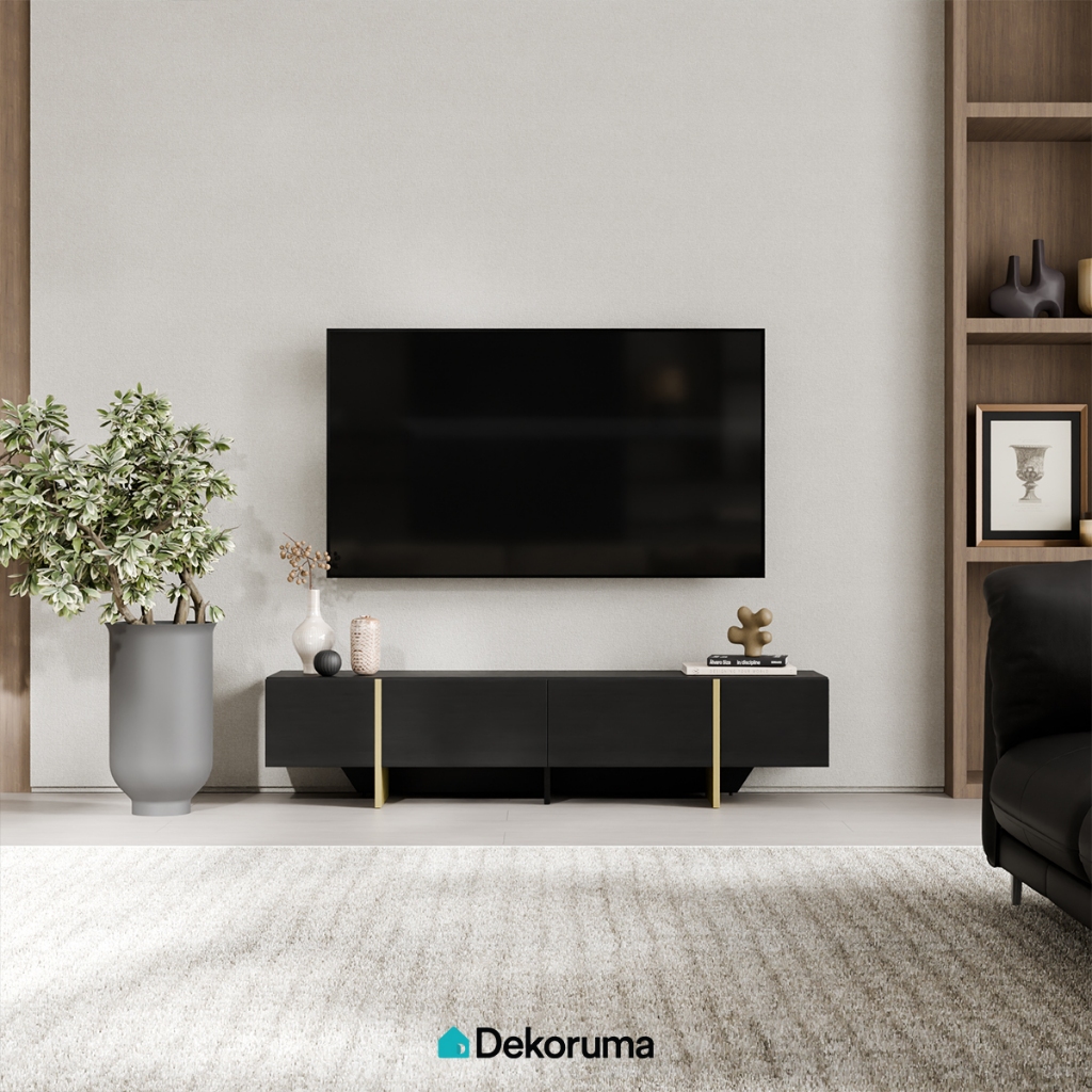 Dekoruma Tenzo ADLER Meja TV Kayu / Lemari Rak TV