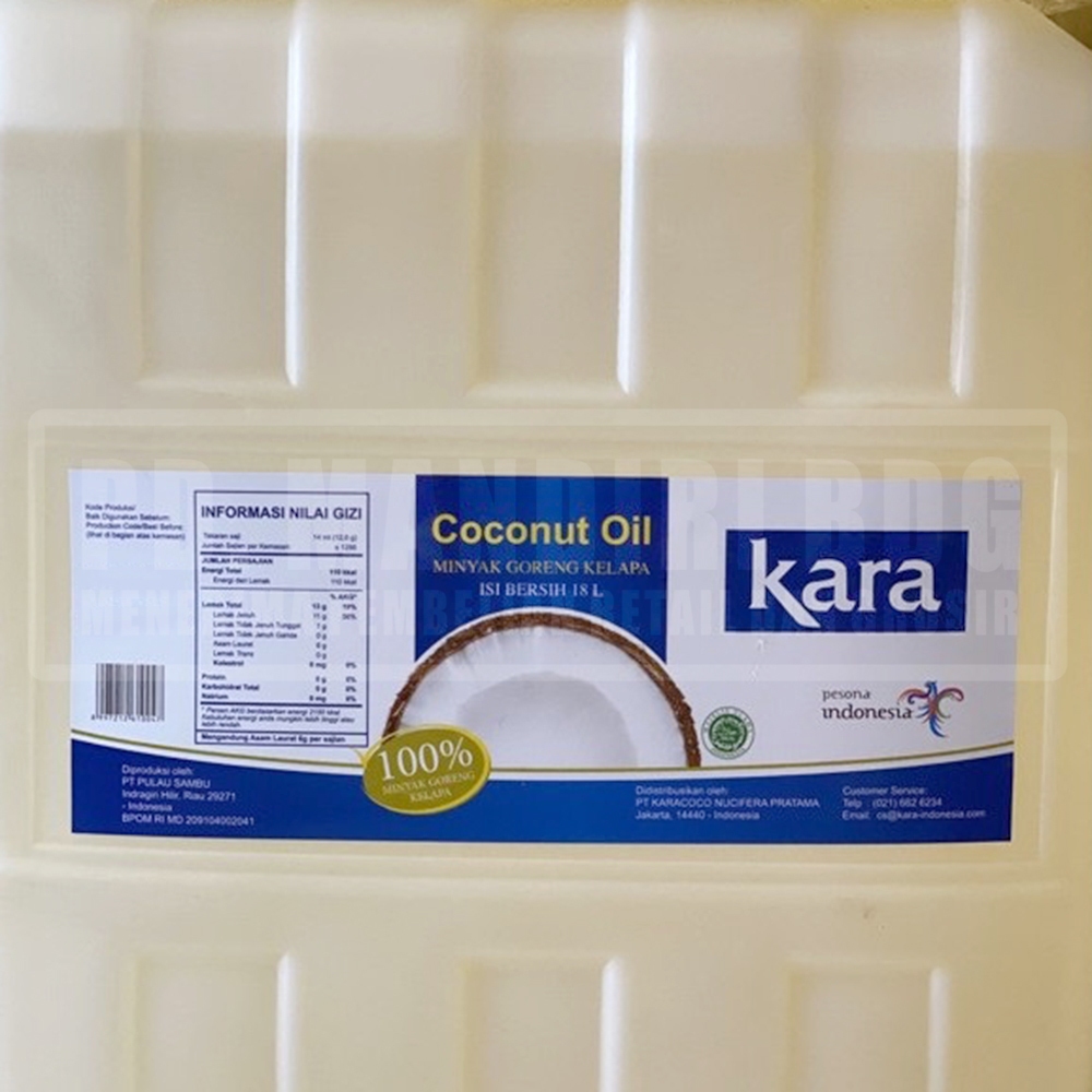 

KARA COCONUT OIL 18 L MINYAK KELAPA MURNI