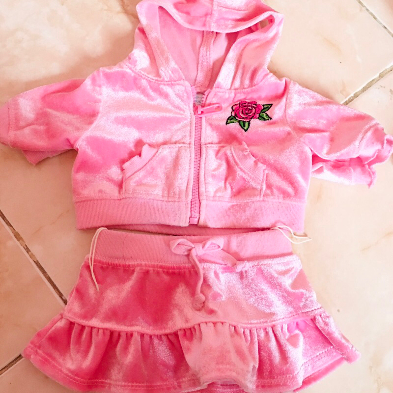 BAJU BONEKA BAB (build a bear) pink rose