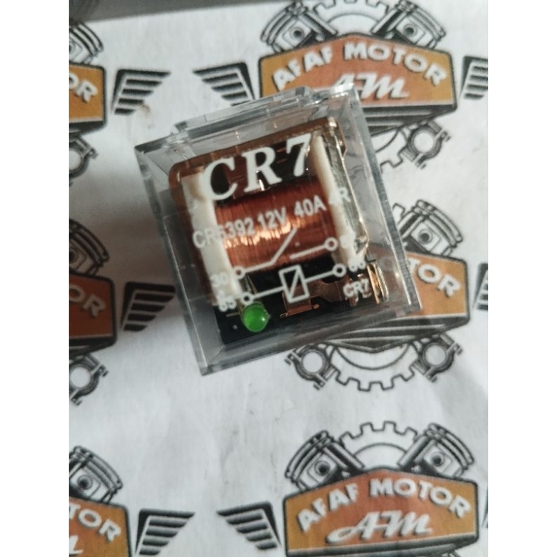 Relay 4 Kaki Lampu Klakson 12 V 40A merk CR7