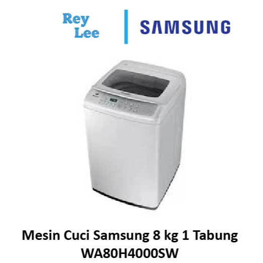 Mesin Cuci Samsung 8 kg 1 Tabung WA80H4000SW