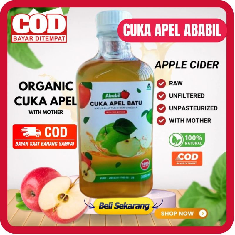 

[ ] ABABIL - CUKA ABABIL CUKA APEL MALANG 100% MURNI CUKA APEL UTUH CUKA APEL BATU MALANG APPLE CIDAR VINEGAR WITH MOTHER CUKA APEL MURNI