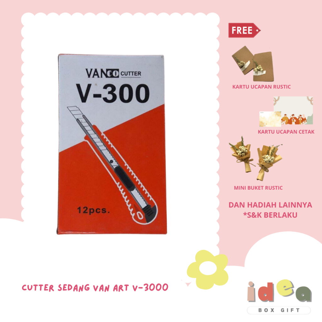 

[IDEA BOX GIFT] CUTTER KECIL VAN ART V-300