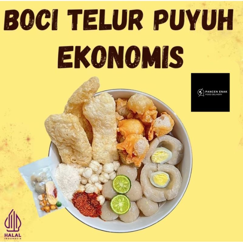 

1 BUNGKUS BASO ACI TELUR PUYUH EKONOMIS INSTAN