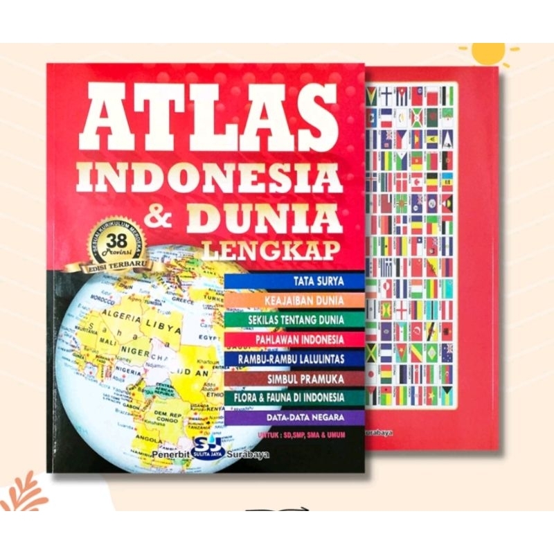 Atlas Indonesia Dan Dunia Terlengkap Edisi Terbaru Ukuran Besar
