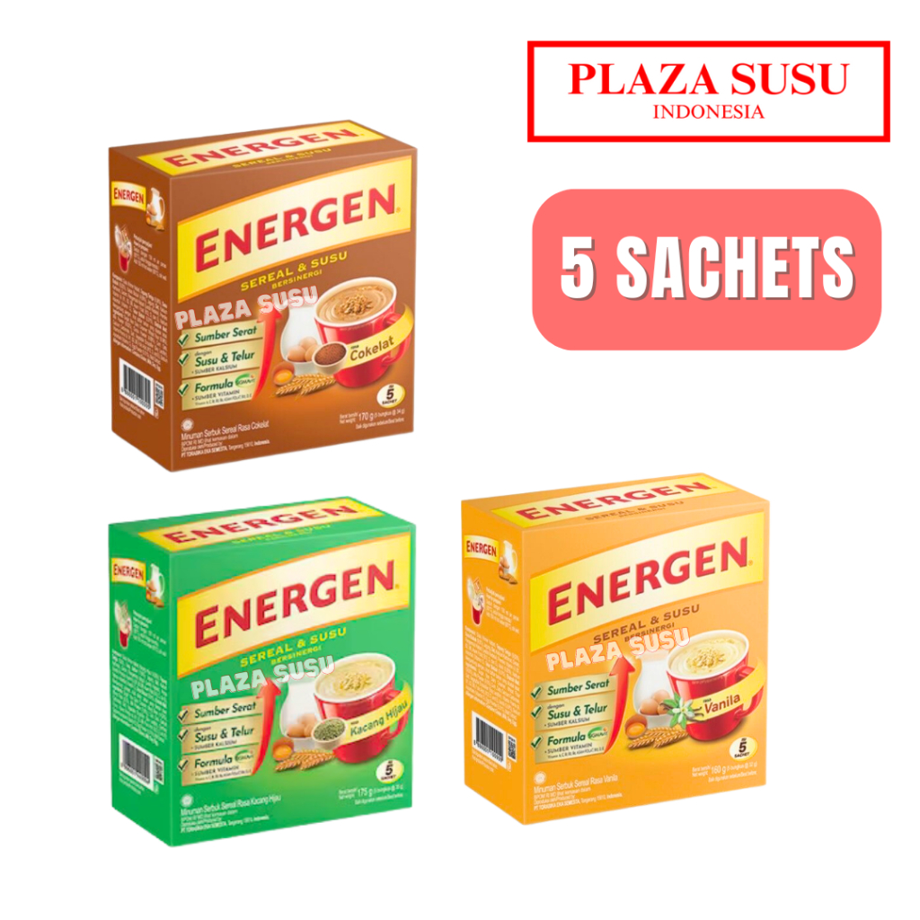 

ENERGEN SUSU & SEREAL ENERGEN CEREAL KACANG HIJAU VANILA COKELAT CHOCOLATE