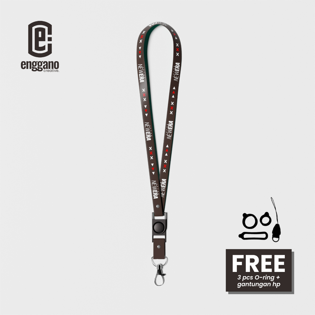 

Lanyard JKT48 New Era Black Gantungan Podzz ID Card HP Premium