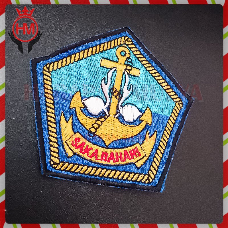 Bed Saka Bahari - Bordir Pramuka Murah Bordir Rapi Logo Saka Bahari Pramuka -- Harapan Mulya