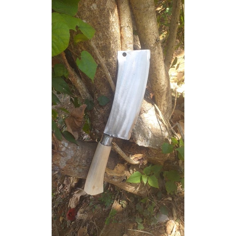 pisau baja untuk daging ayam dan sapi -pisau cacah tulang ayam dan kambing dan lain-lain