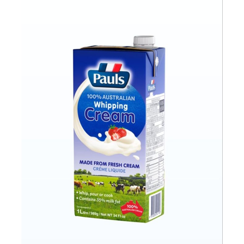 

Pauls Whipping Cream 1L / import Australia