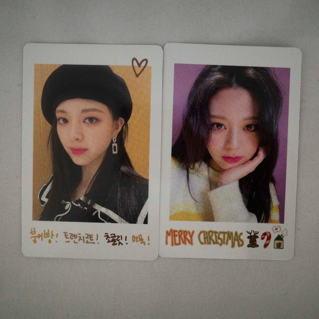 Official ITZY Yuna No Bad Days (November, December) Polaroid Photocard PC