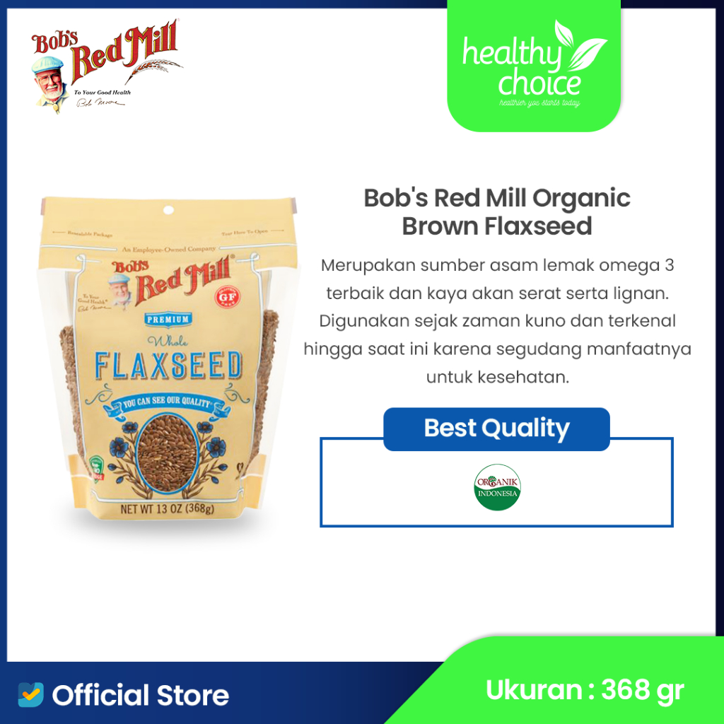 

Bob's Red Mill Organic Brown Flaxseed 368 gr