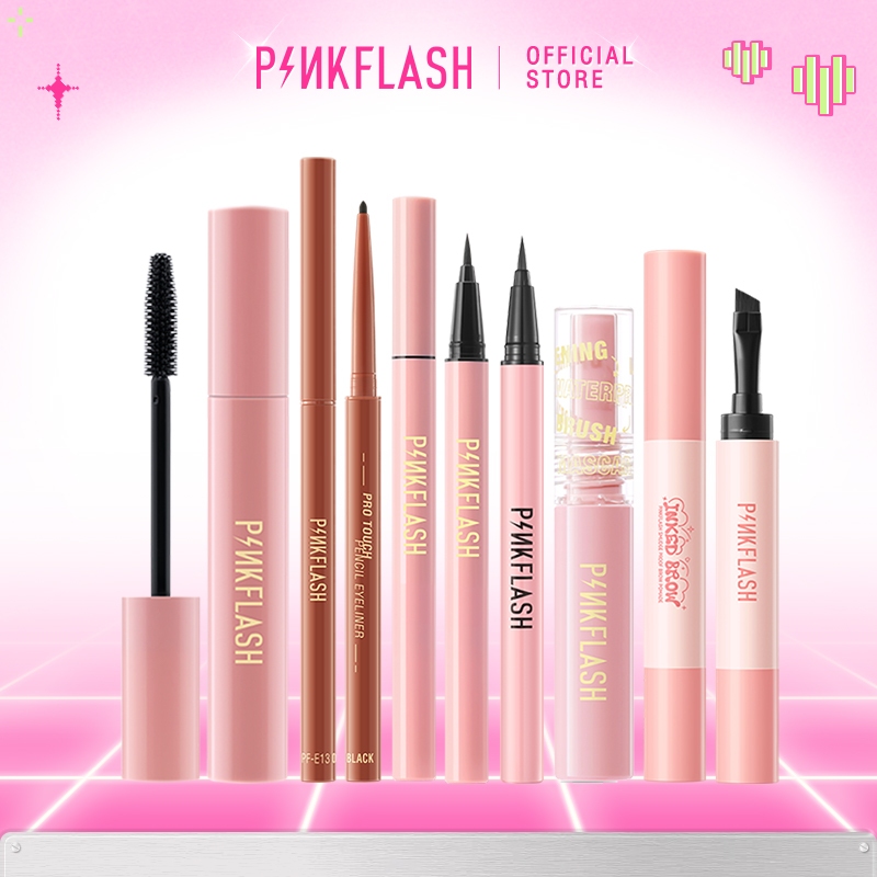 PINKFLASH Eye Makeup Series Tahan air Tahan lama Eyeliner Mascara Eyebrow Pomade