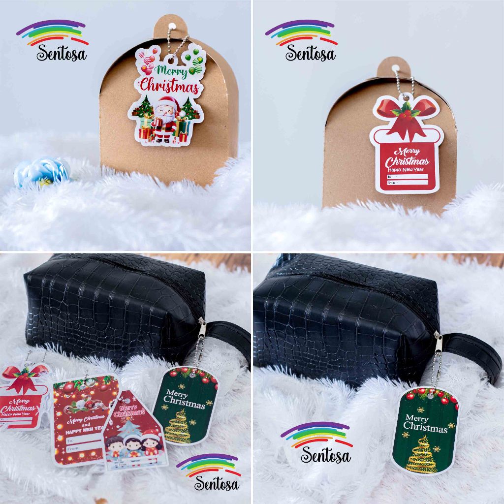 Hang Tag Christmas Natal dan Tahun Baru Free Custom Nama