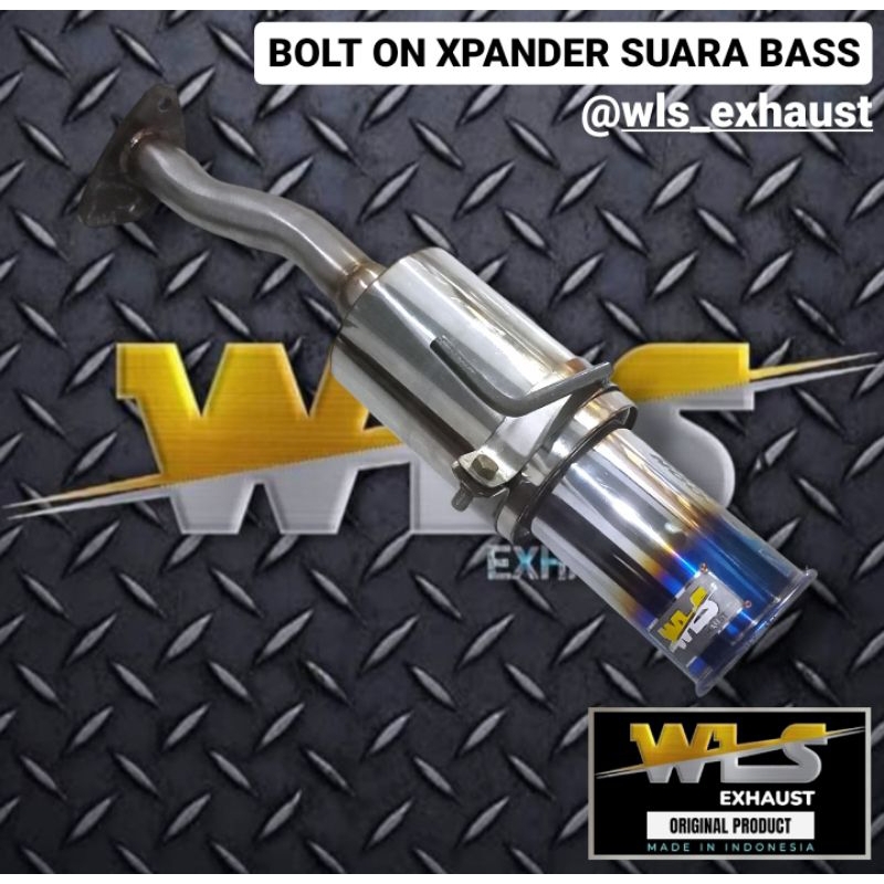 KNALPOT MOBIL BOLT ON XPANDER SUARA BASS WLS EXHAUST