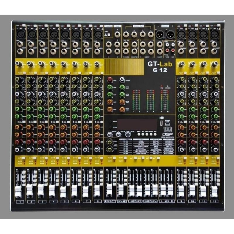 MIXER AUDIO GT LAB G12/12 CHANNEL
