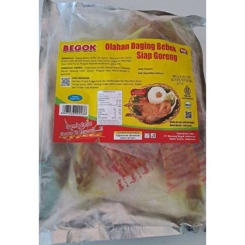 

Olahan Daging Bebek Siap Goreng (BEGOK) 400gram
