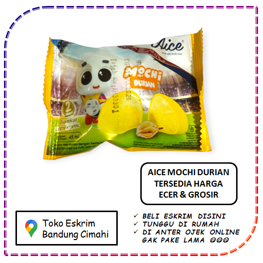 

Eskrim Es Krim Ice Cream Aice Mochi Durian Bandung Cimahi