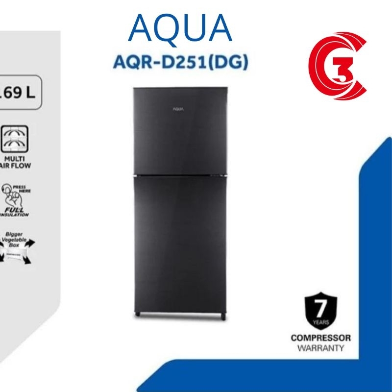 KULKAS AQUA 2PINTU  AQR-D251
