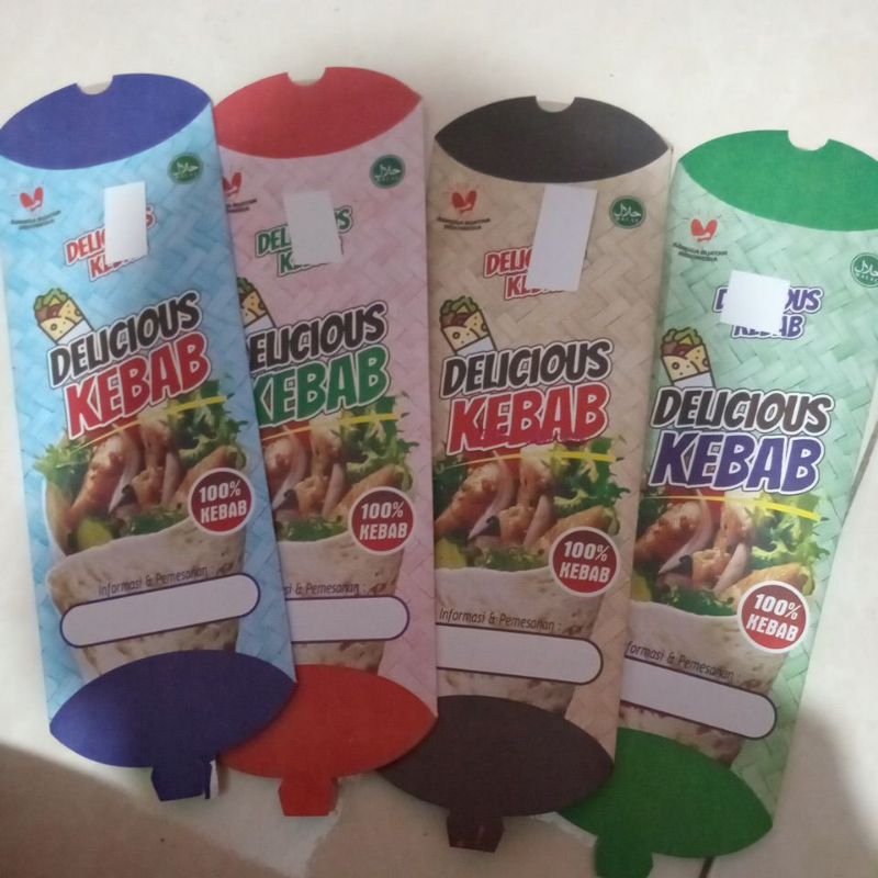 

kemasn kebab ukuran 24x9 xm isi 50 pcs // dus kebab // bungkus kebab // kertas kebab