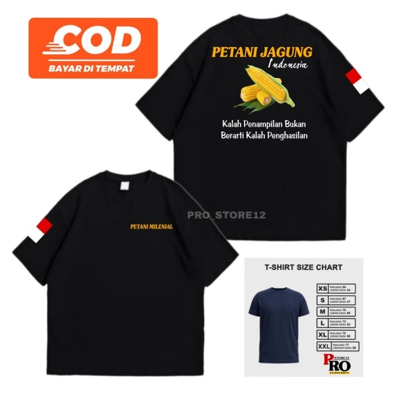 KAOS PETANI MILENIAL - KAOS PETANI JAGUNG - LENGAN PENDEK