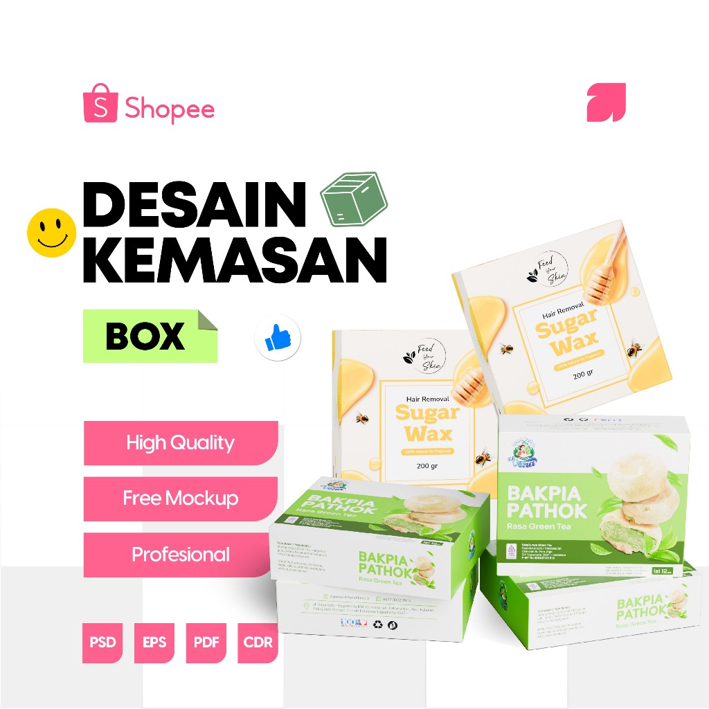 Jasa Desain Kemasan Box UMKM | Desain Kemasan Box Makanan | Desain Box Skincare