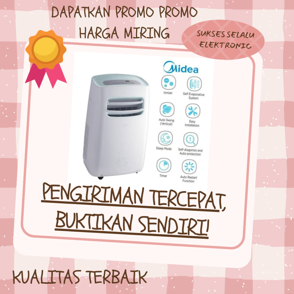 AC Portable Midea MPF2-09CRN1 1PK Alat Pendingin Ruangan