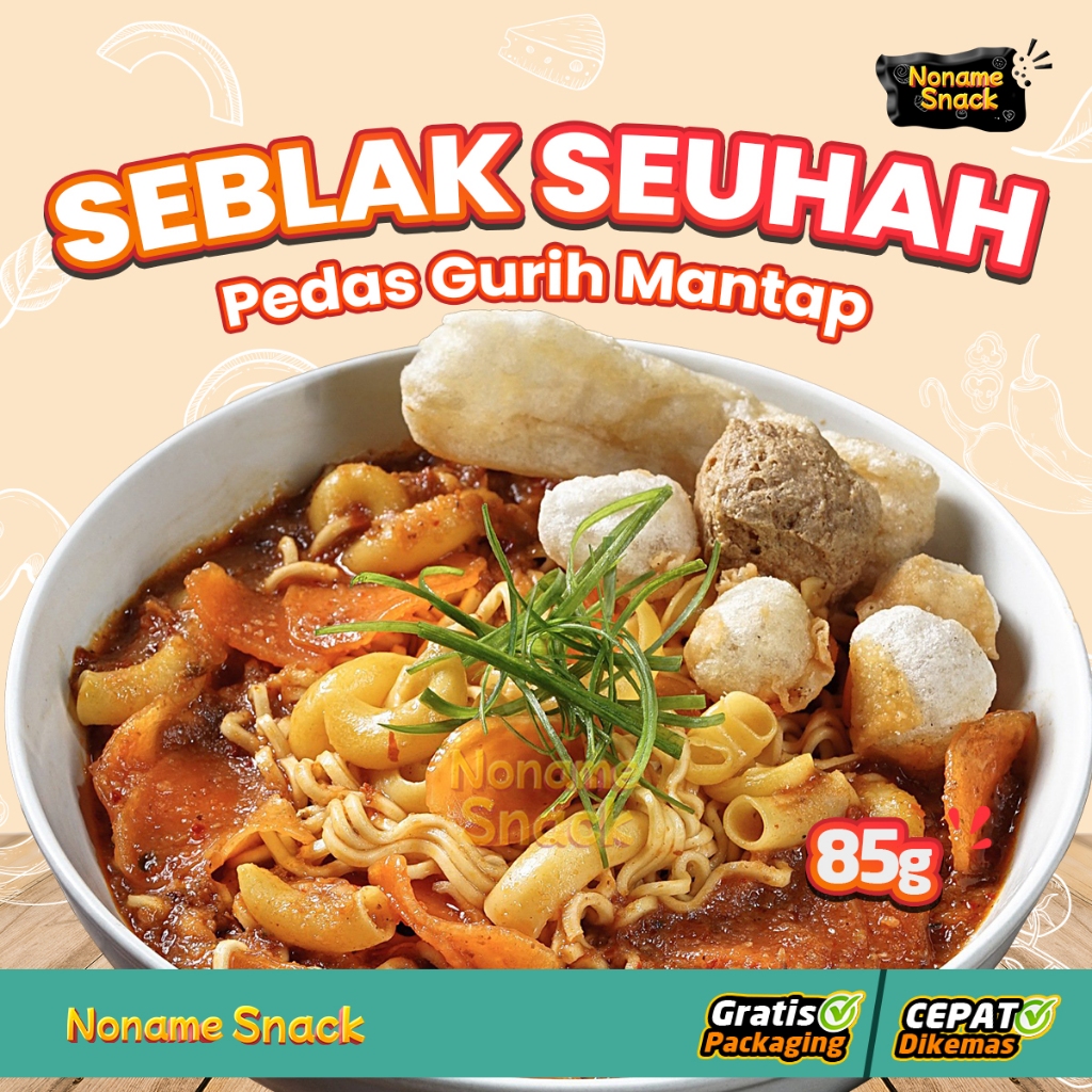 

NoName Snack - Seblak Instan Pedas Bandung Cikemam Seblak Seuhah Instant Halal