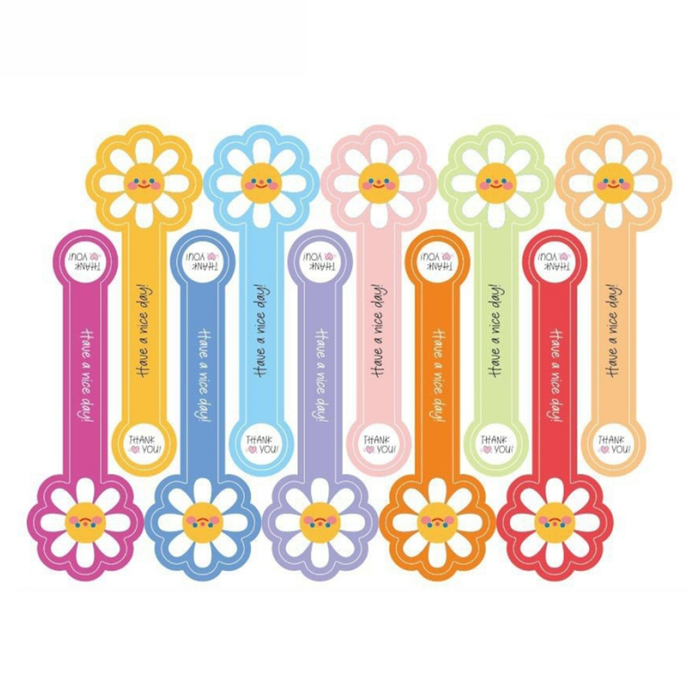 

(50 Pcs) Stiker Label Open Me Thank You Have A Nice Day / Stiker Thank You For Your Order Open Me