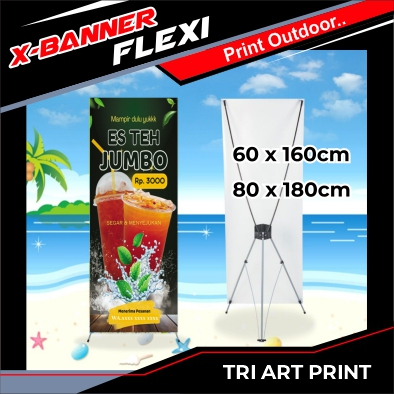 CETAK X-BANNER / STAND BANNER / STANDING BANNER MURAH
