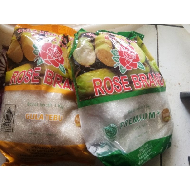 

gula kristal 1kg rose brand
