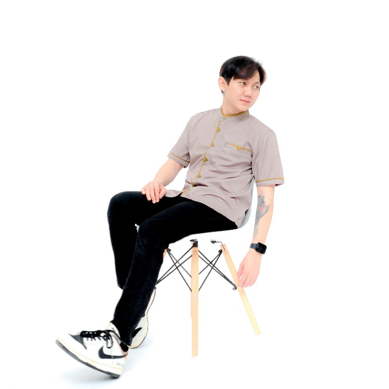 EL Rumi | Baju Koko Pria Lengan Pendek Shaka Series