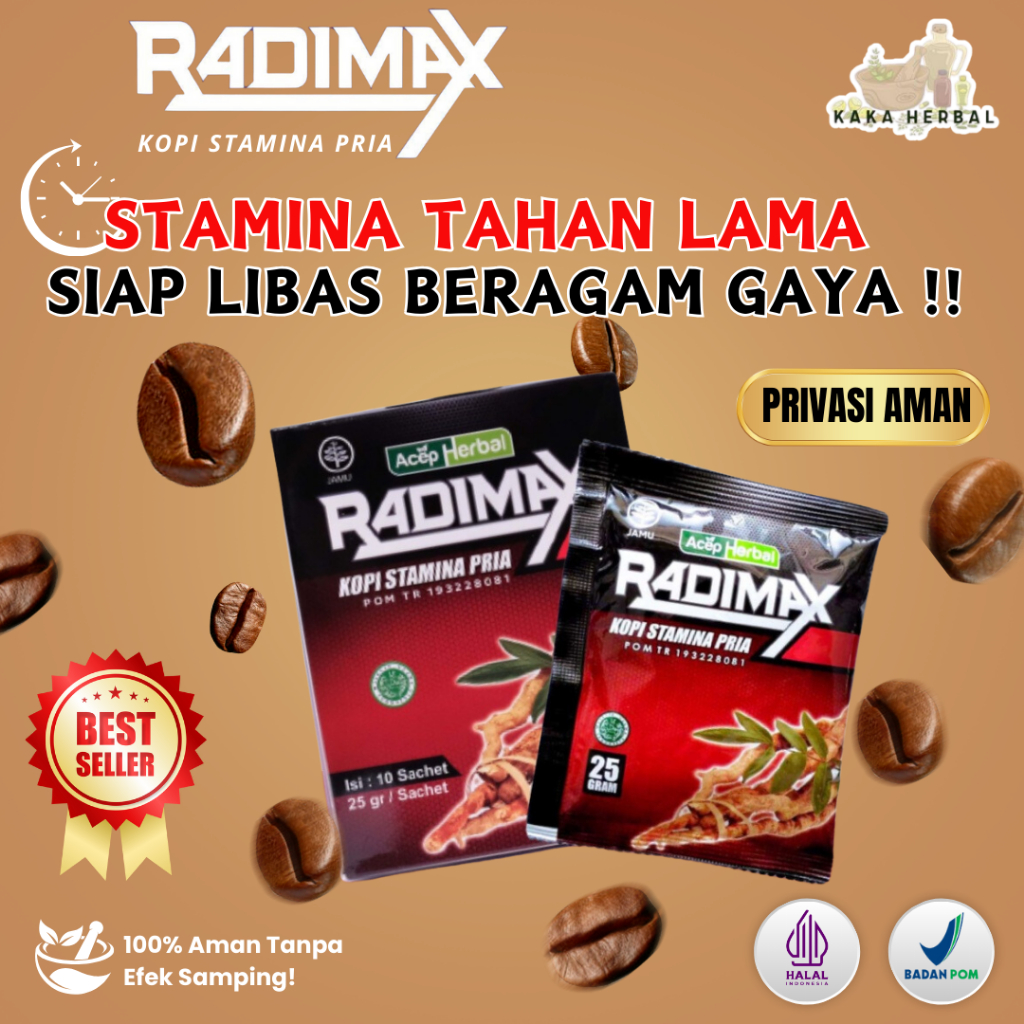 

RADIMAX KOPI STAMINA MINUMAN KEJANTANAN PRIA TAHAN LAMA AWET DIRANJANG SEMALAMAN BERSAMA PASANGAN