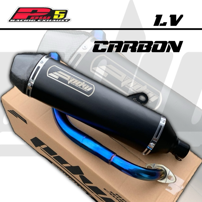Knalpot LV1 Seri Carbon Vario Nmax Adv Pcx By Pdw Racing Exhaust