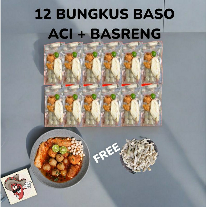 

BASO ACI ISI 12 BUNGKUS PAKET USAHA IRIT BANGET