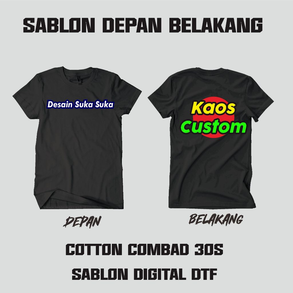 Kaos Cotume Desain/ Kaos COSTUME/ kaos Desain Sendiri