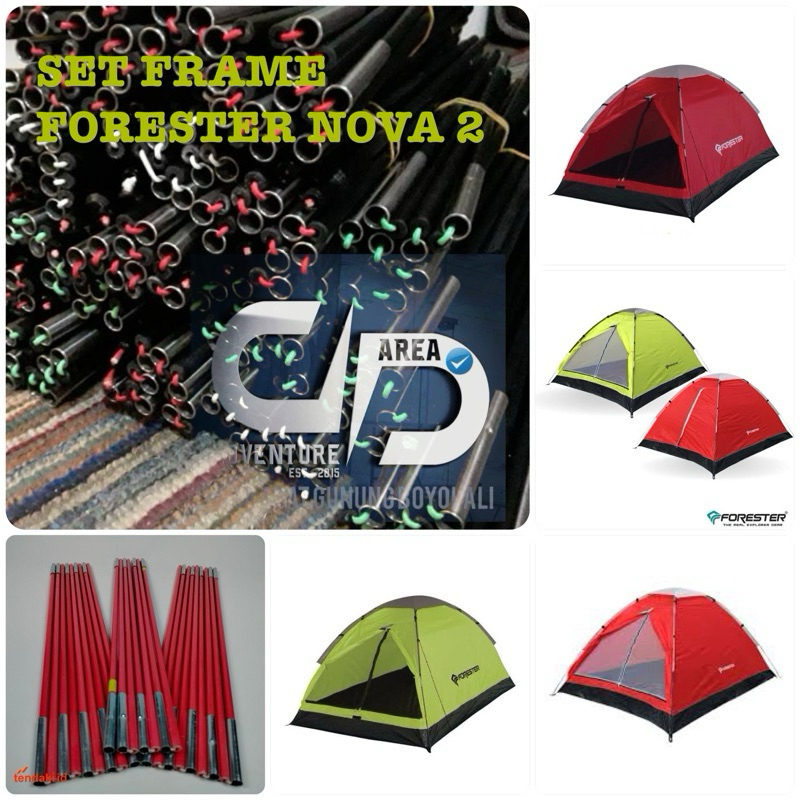 Set rangka tenda forester nova 2 set frame tenda forester nova 2 set bingkai tenda forester nova 2