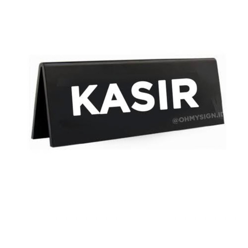 

Papan Meja Kasir Akrilik / Cashier Acrylic Table Sign
